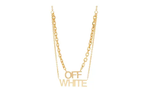 OFF WHITE Logo Pendant Necklace