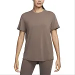 Nike T Shirts Women's Brown Crew Neck Moderate Straight Fit