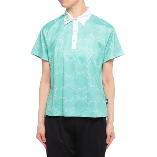 FILA Golf Shirts Women's Green Lapel Moderate Other