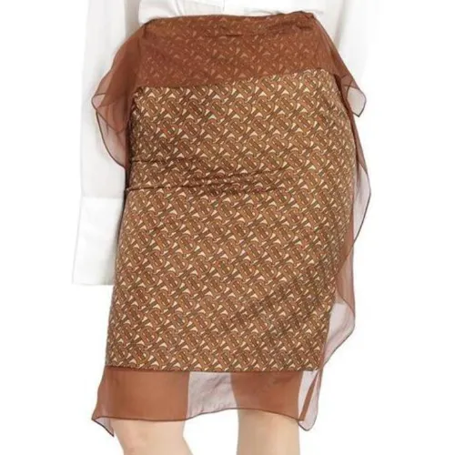 Burberry Casual Short Skirts Women's Brown