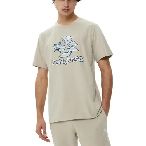 Converse Cloud Sky T Shirt Men's Khaki