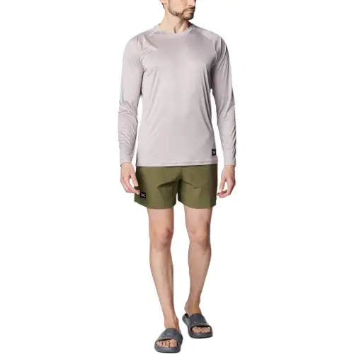 Under Armour SS25 Rash Guard T Shirt Men's Gray Daybreak