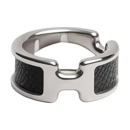 HERMES Olympe Leather Rings Women's