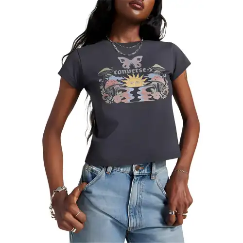 Converse T Shirt Women's Nightfall Gray
