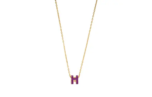HERMES POP H Gold Plated Necklaces Women's