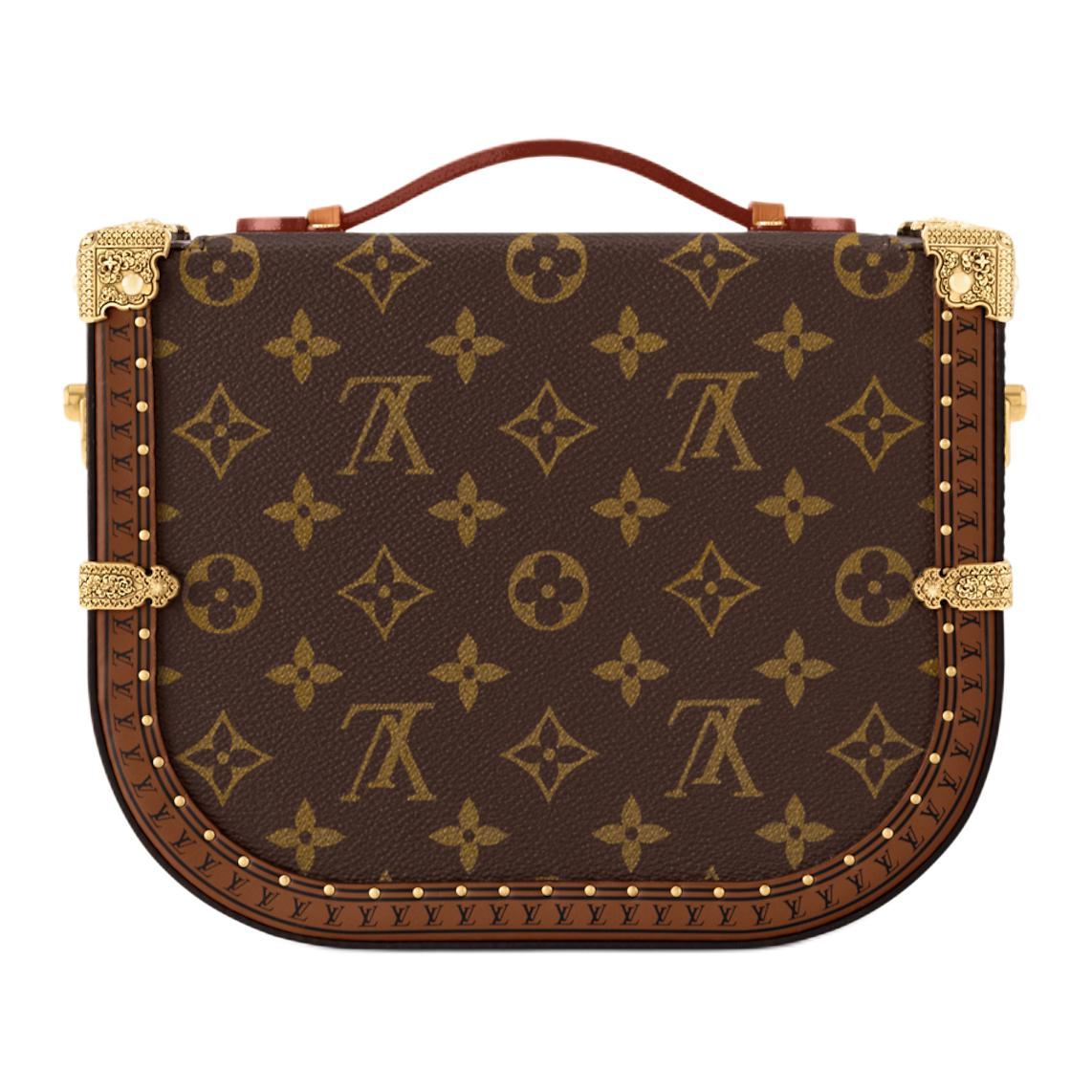 Мужская сумка Louis Vuitton x Nigo MontsourisTrunk (коричневая) — фото 3