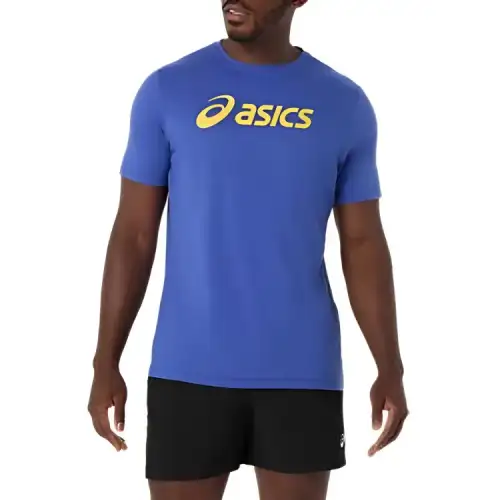 ASICS XG T Shirts Men's Deep Cobalt Blue Crew Neck Moderate