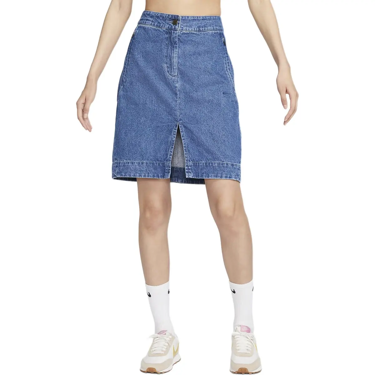 Nike Sportswear Denim Short Skirts Women's Medium Blue