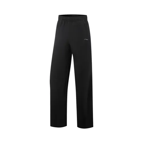 Li Ning Fitness Series Knitted Sweatpants Women's Black