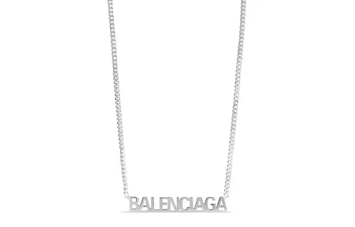 Balenciaga Brass Necklaces Women's Silver