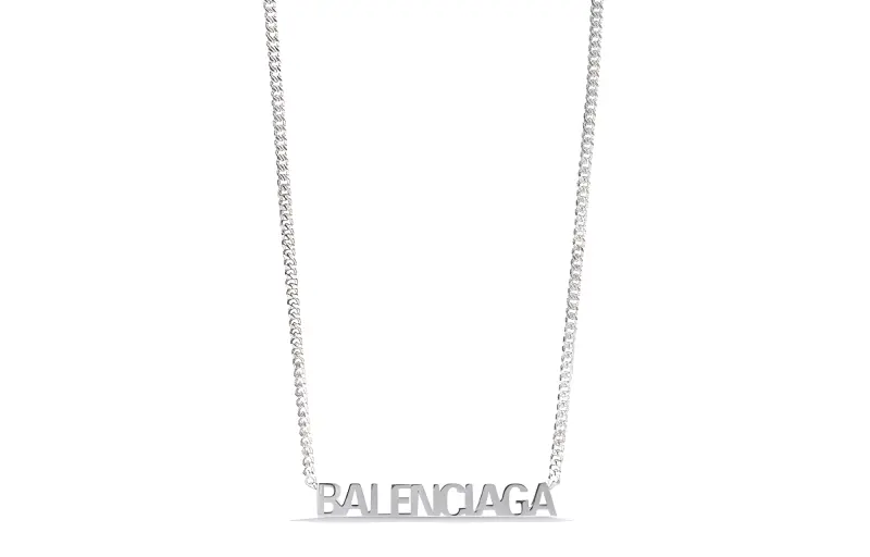 Balenciaga Brass Necklaces Women's Silver