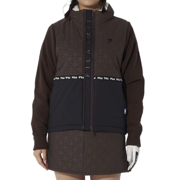 FILA Jackets Women's Brown Stand Collar Moderate Other