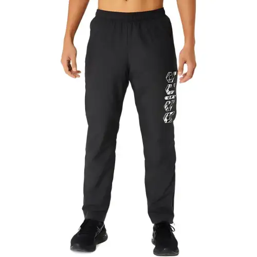 Asics Hex Graphic Lining Tricot Windbreaker Pant Casual Pants Men's Performance Black