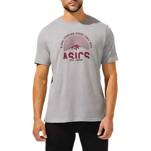Asics T Shirt Men's Medium Gray