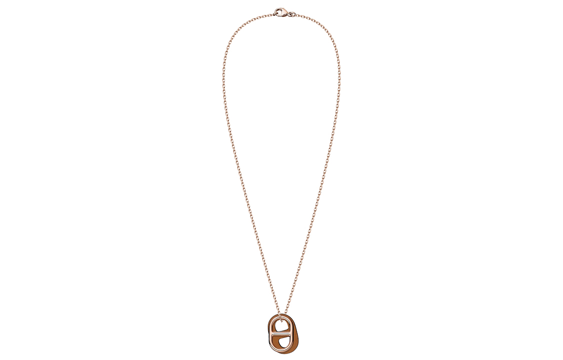 Мужская подвеска Hermes O'Maillon (золотисто-коричневая) — фото 2