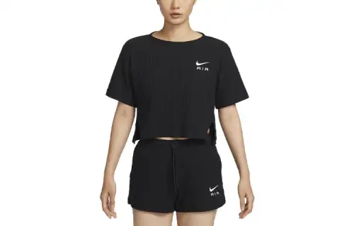 Nike Drop Shoulder Sleeve T Shirt Women's Black