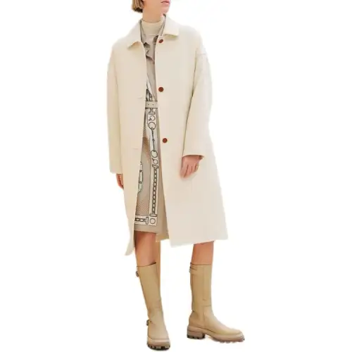 HERMES FW24 Coats Women's White