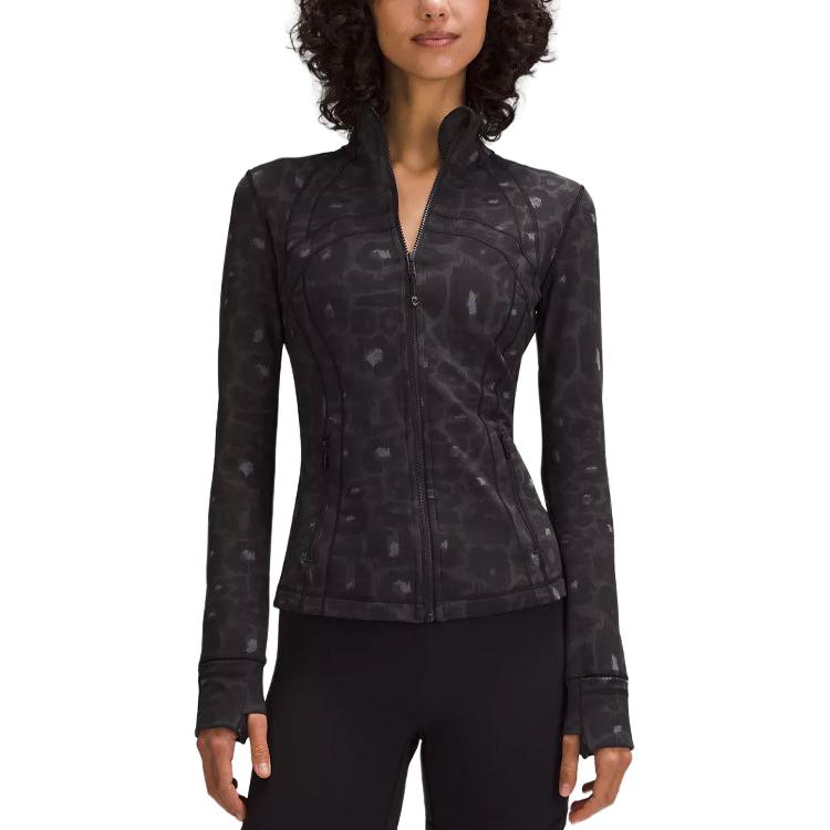 Lululemon Define Jackets & Coats Women’s Leopard Print Black