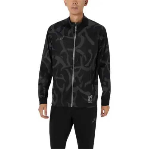 Asics Jackets & Coats Men's Black Gray