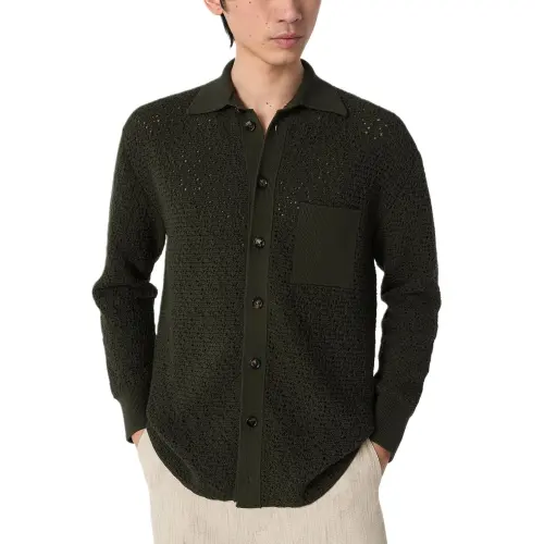 Bottega Veneta SS25 Shirt Men's Shrub Color