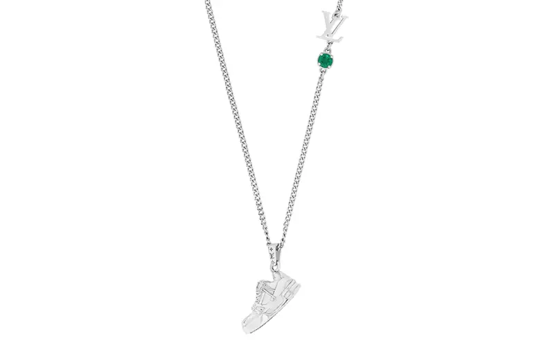 LOUIS VUITTON Trainer Strass Metal, Zircon Necklaces Women's Silver