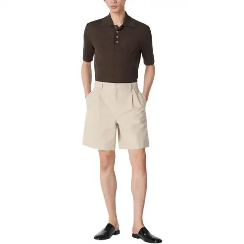 Bottega Veneta SS25 Casual Shorts Men's Beige