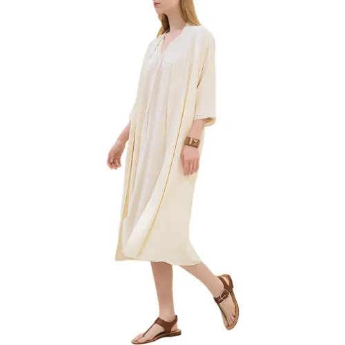 HERMES Long Sleeved Dress Women's Yellow
