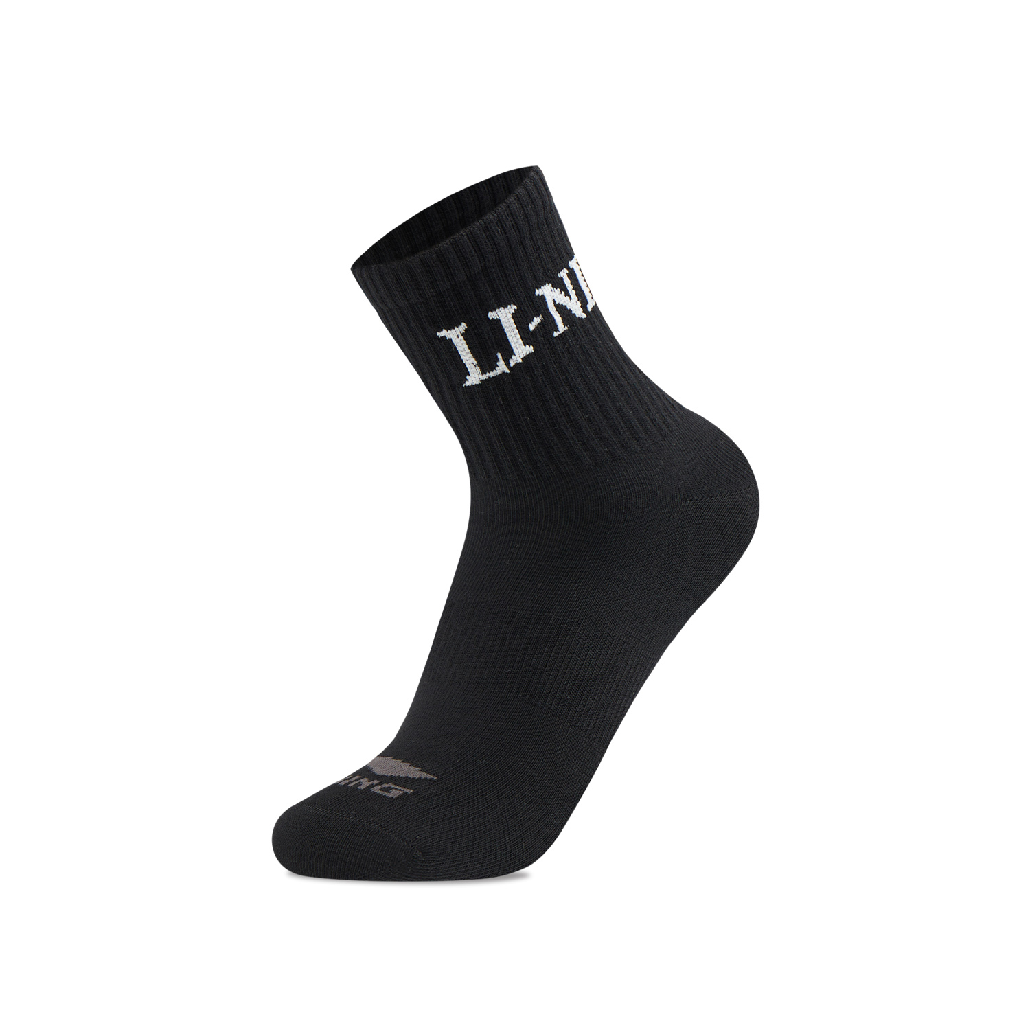 Li Ning Sports Life Collection Crew Socks Unisex 3 Pack Frost Blue/Black/Ivory
