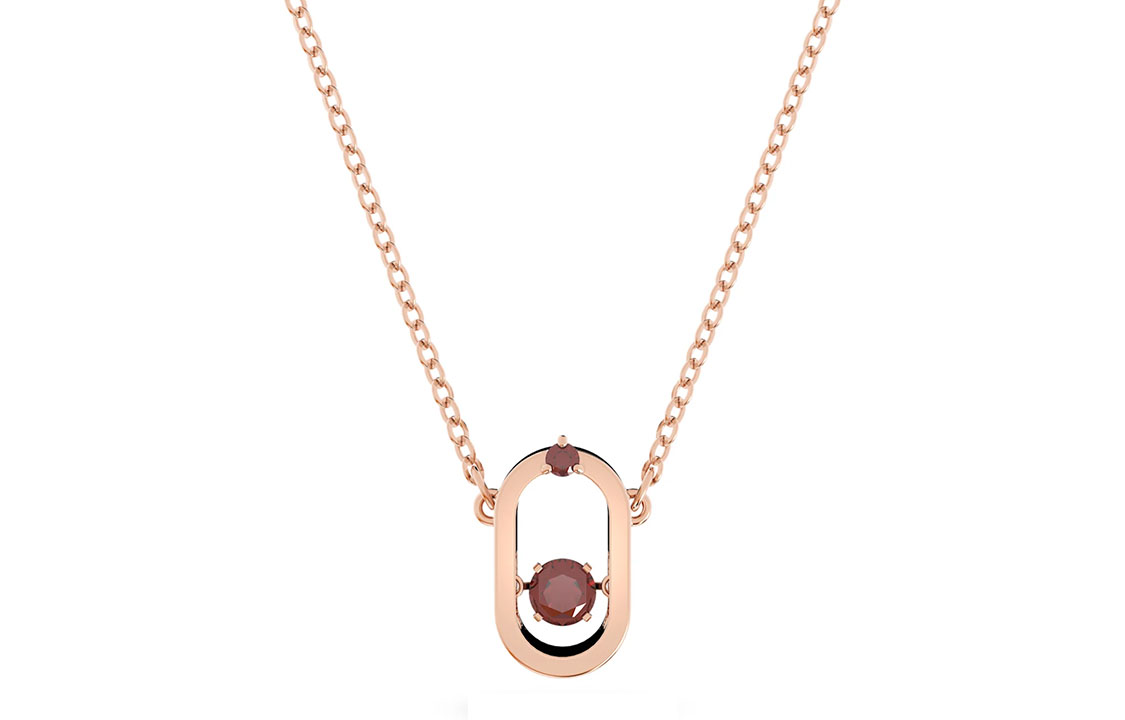 Женское колье Swarovski Swarovski Una North (красное)