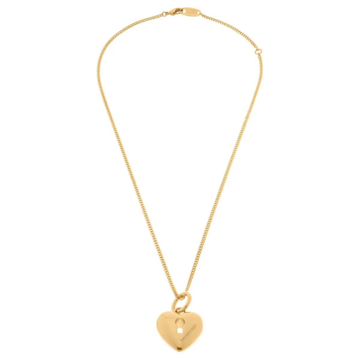 Balenciaga Brass Necklaces Women's Gold