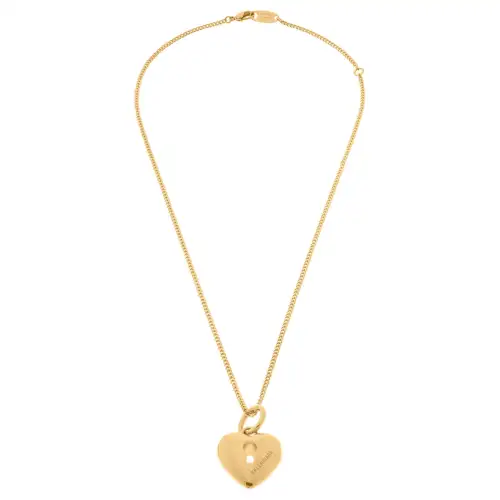 Balenciaga Brass Necklaces Women's Gold