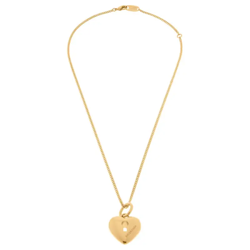 Balenciaga Brass Necklaces Women's Gold