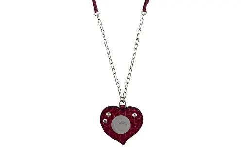 PRADA Necklace Women's Silver/Red