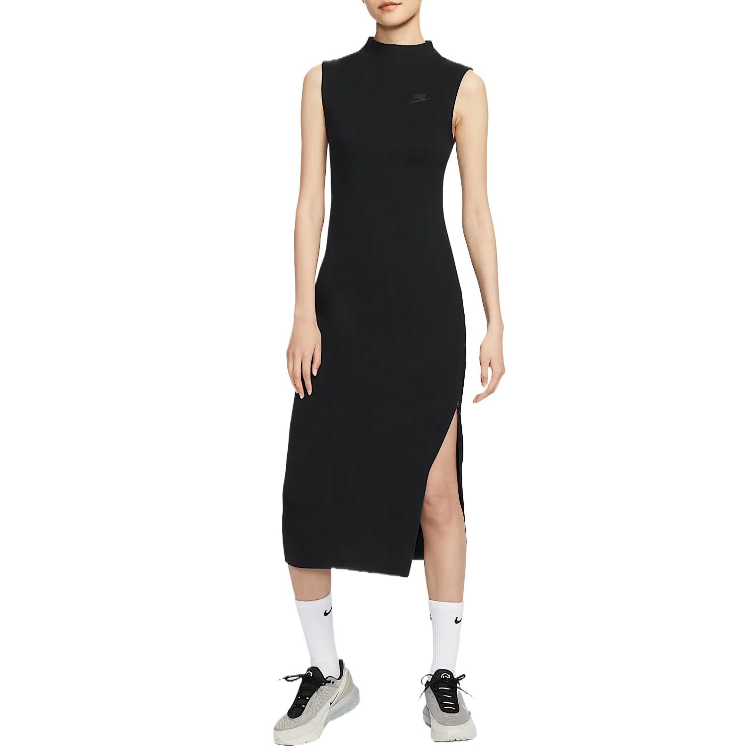 Женское платье Nike Sportswear Tech Fleece SS25 (черное)