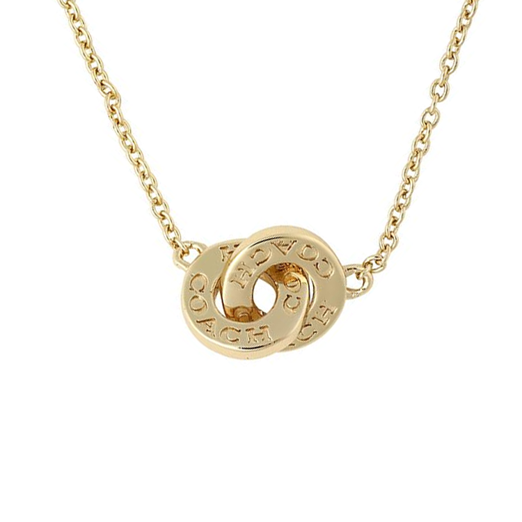 Женское COACH Brass Necklace (золотая)