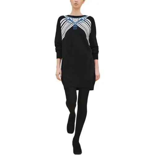 HERMES FW24 Long Sleeved Dress Women's Black