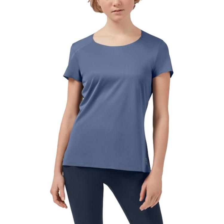 On Regular Running T Shirt Women’s Cerulean/Black
