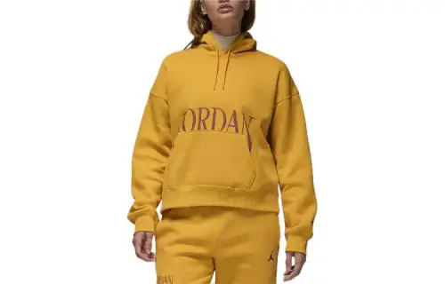 Jordan Brooklyn Fleece Sweatshirt Women's Yellow Ochre