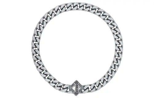 DIOR Brass Necklaces Men's Silver