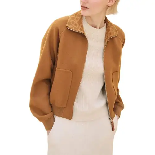 HERMES FW24 Jackets & Coats Women's Caramel Brown