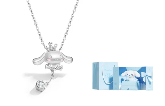 TIDECOLOR 925 Sterling Silver Synthetic Cubic Zirconia Sterling Silver Necklace Women's
