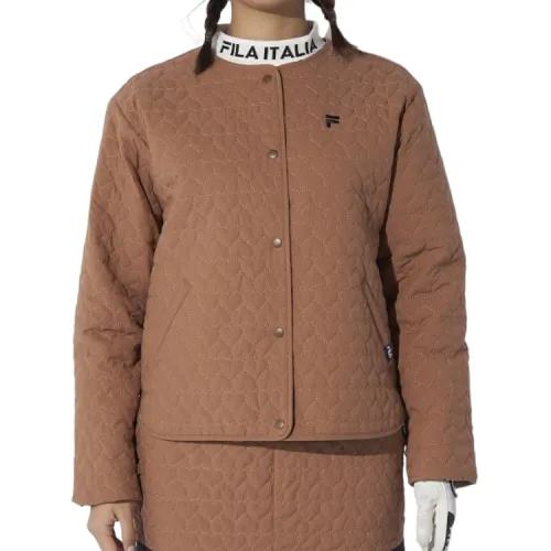 FILA Sweaters Women's Brown Crew Neck Thickened Other