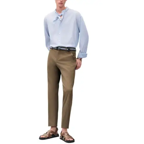 HERMES Casual Pants Men's Brown