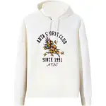 Anta Life Collection Loose Fit Fleece Lined Sports Thermal Sweatshirt Women's Ivory White