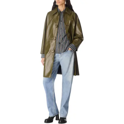Bottega Veneta Shiny Leather Coat
