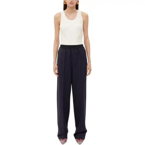 Bottega Veneta Striped Wide Leg Trousers
