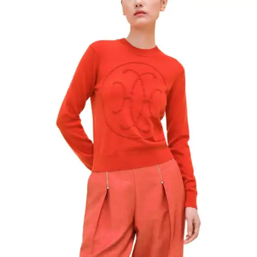 HERMES SS24 Cashmere Sweater Women's Narcissus Red