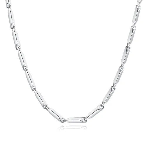 MGS Titanium Steel Minimalist Style Premium Necklace Unisex Box Gift