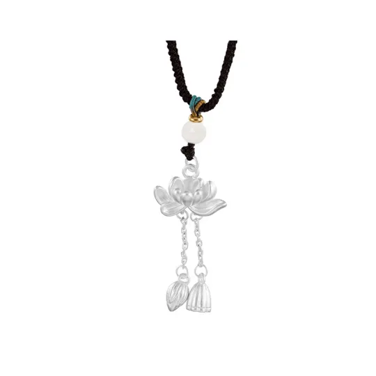 ZOKS White Jade Bodhi Comes With Necklace For Girlfriend Women's