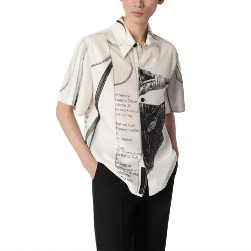 Bottega Veneta Graphic Printed Short Sleeved Shirt
